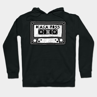 diana ross cassette black and white Hoodie